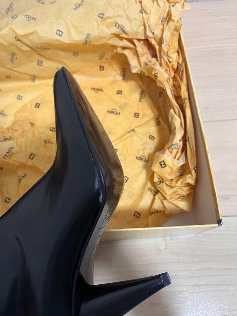 FENDI フェンディ　黒　ブラック　ロングブーツ　6.5