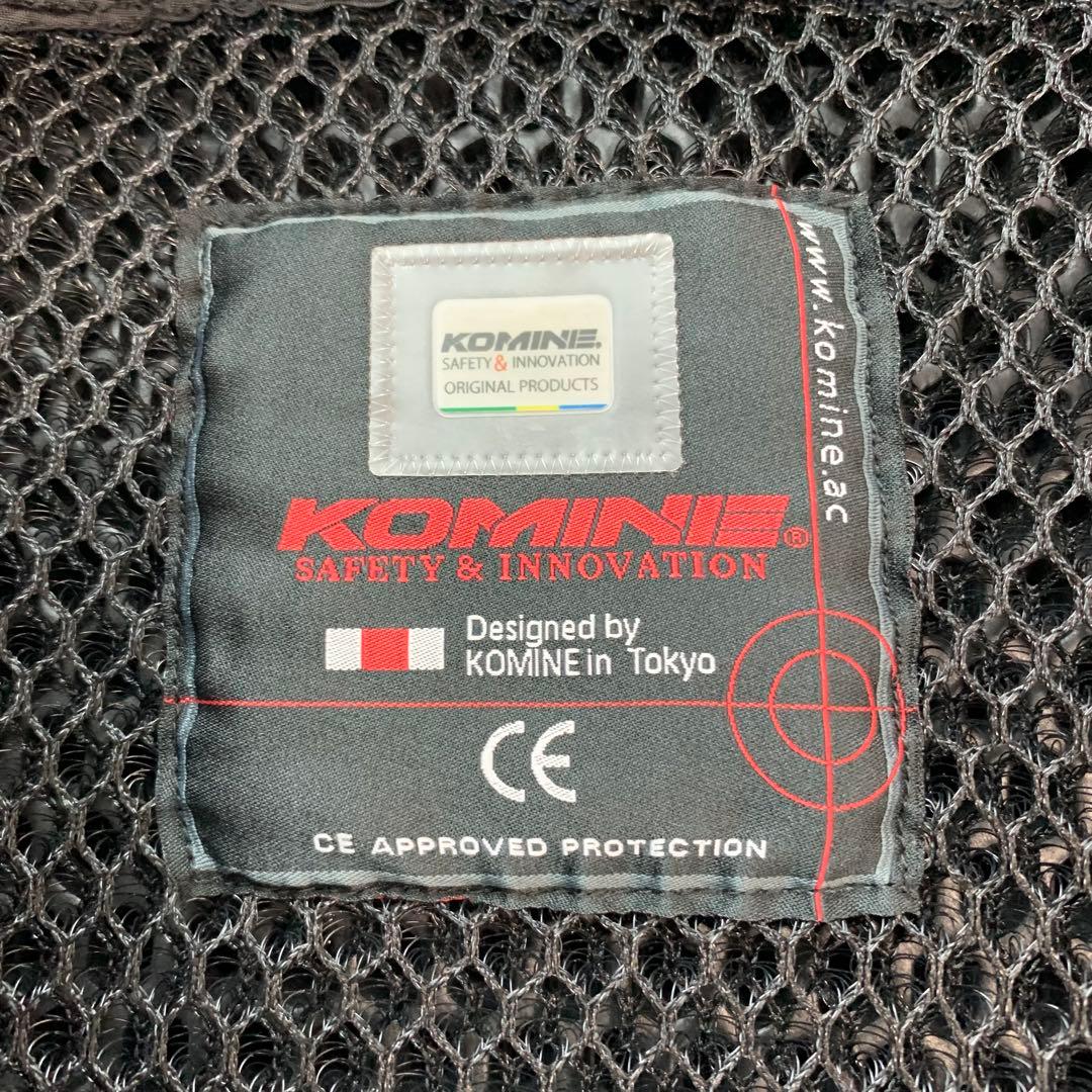 美品　コミネ バイク用 プロテクトソフトシェルウィンターパーカ-イフ Lサイズ
