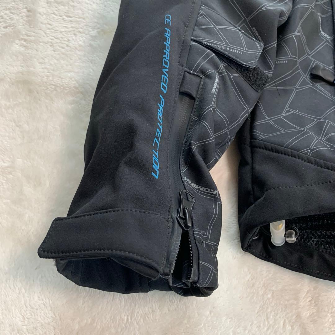 美品　コミネ バイク用 プロテクトソフトシェルウィンターパーカ-イフ Lサイズ