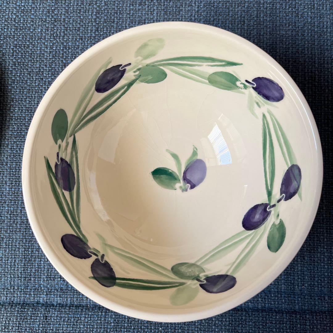 エマ・ブリッジウォーター　 オリーブ柄 カップ　カフェオレボウル　プレート