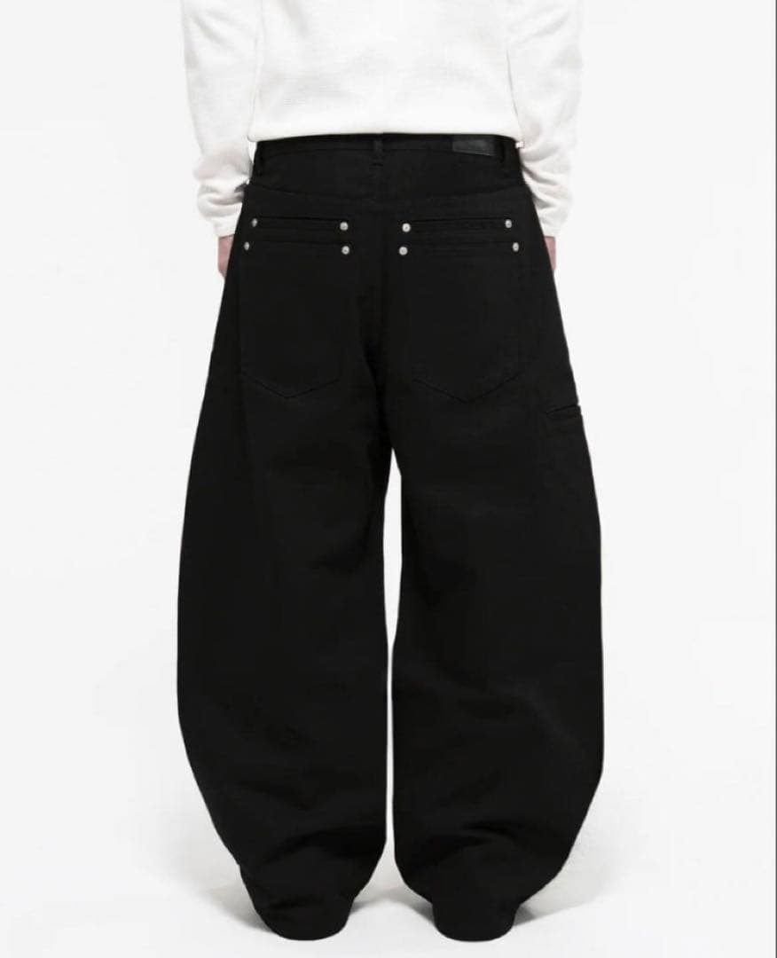 パンツ Asapmode Raw Stacked Loose Fit Jeans M