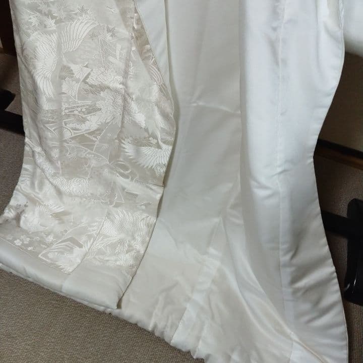 白無垢 絹鳳凰と鶴などに草木H