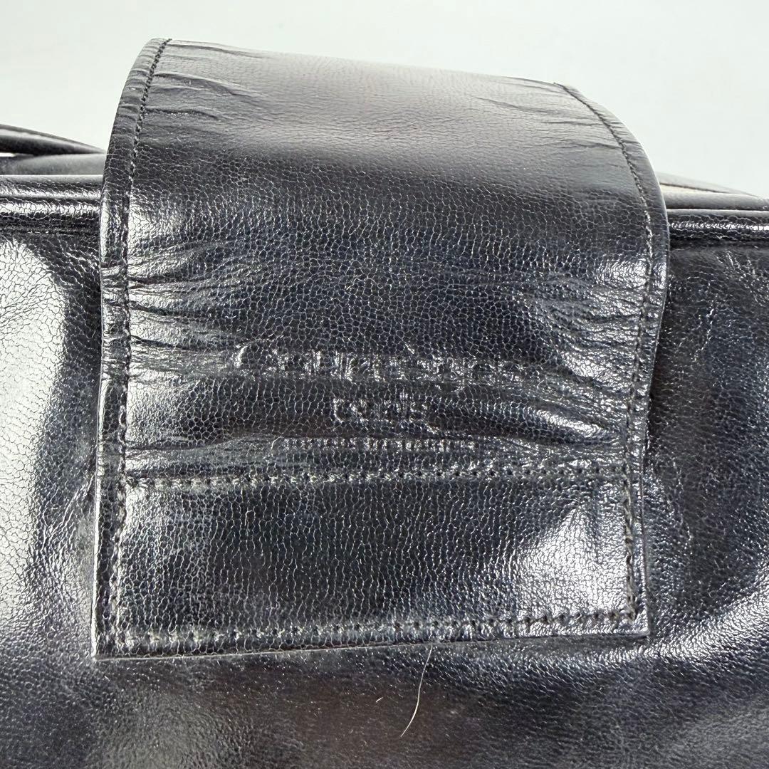 【フランス製】クレージュショルダーエナメルヴィンテージy2kブラック