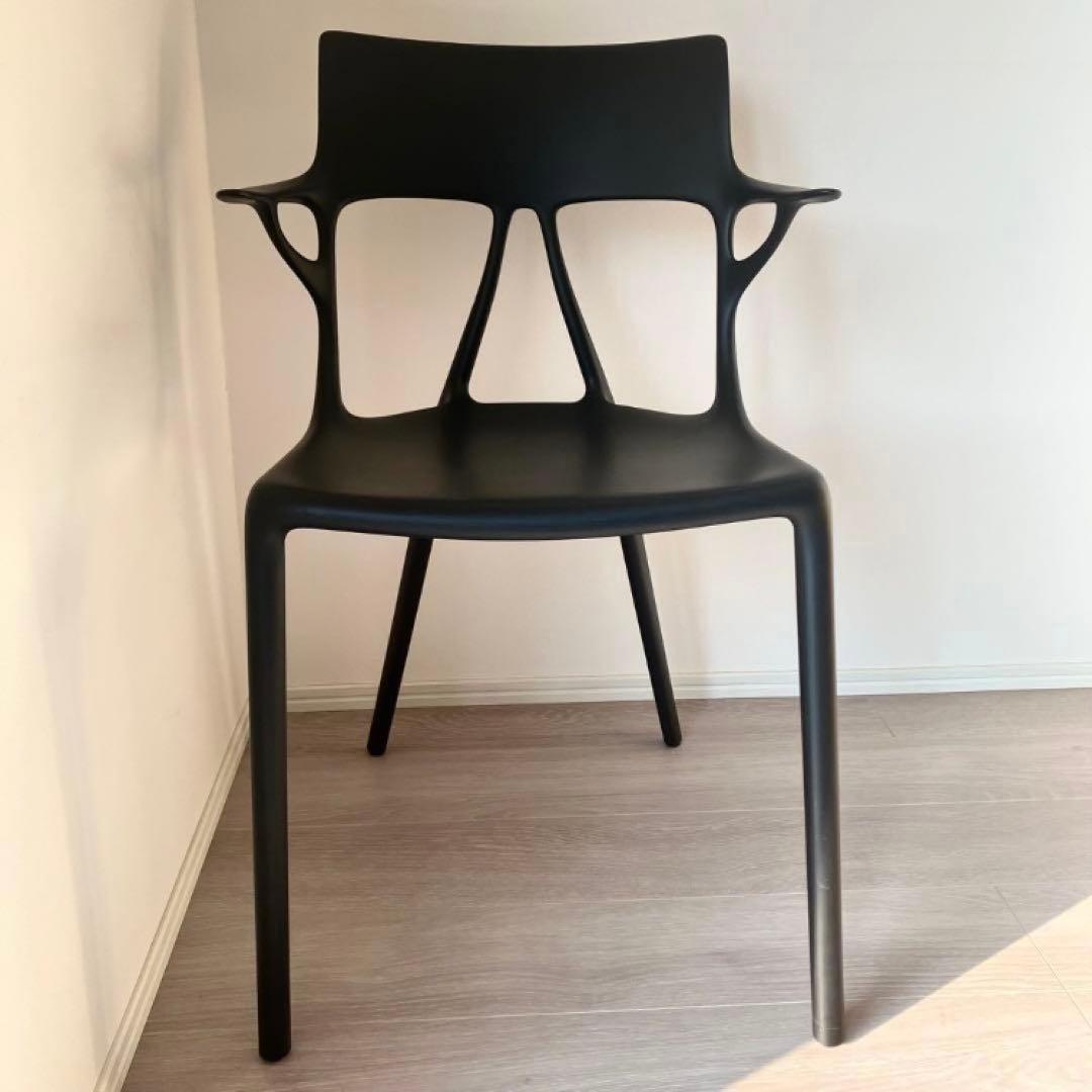 Kartell カルテル　AIチェア ブラック　4脚セット　送料込　直接引取歓迎