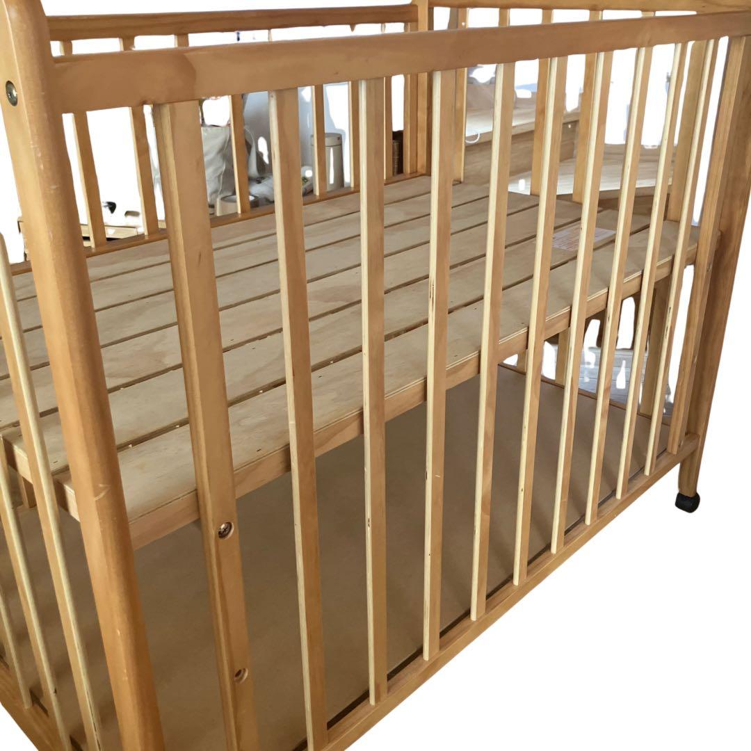 美品✨　大和屋　ベビーベッド　フロール