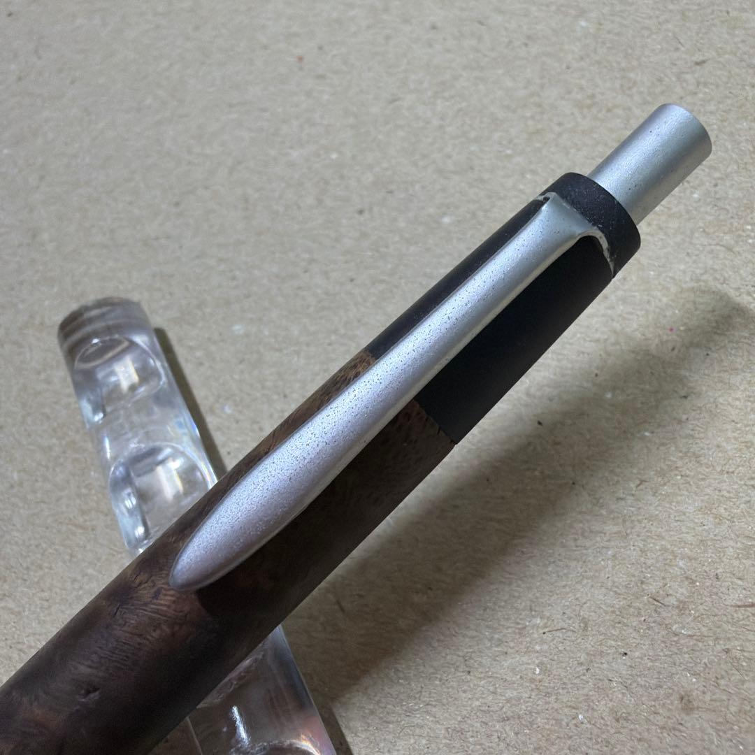 中古品 野原工芸 胡桃 クルミ シャーペン 0.5mm シルバー金具 旧型