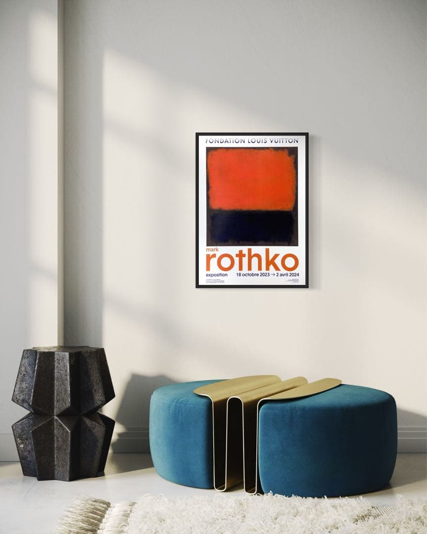 【1枚のみ】マーク・ロスコ　海外ポスター② ルイヴィトン財団　2023-2024