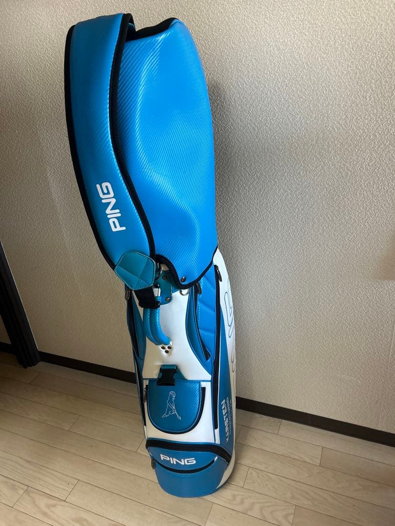 PING マスター キャディバッグ 青白