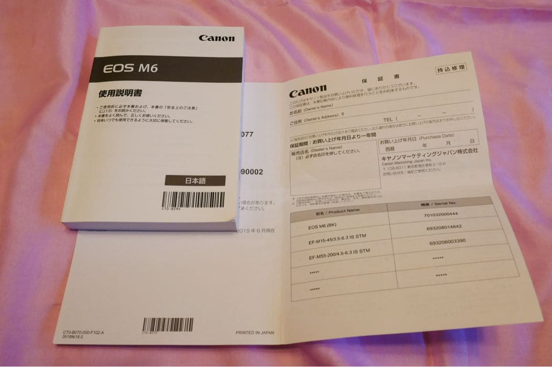 Canon EOS M6 ミラーレス一眼カメラ