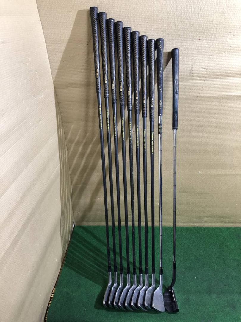 【商品名】男性向け「右打ち用」 中古ゴルフクラブセットウイルソン 混成 13本組