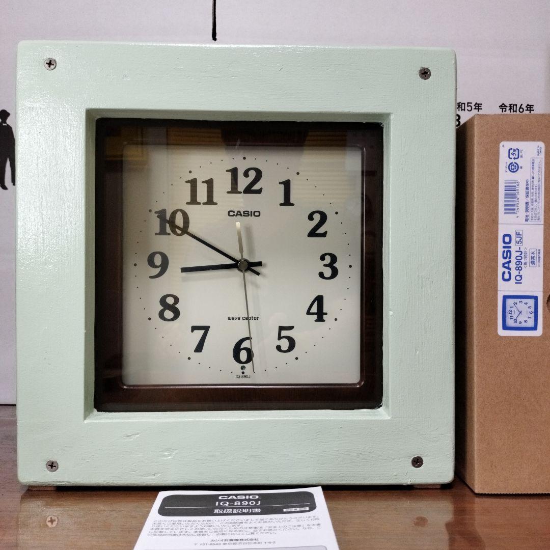 置き方自由自在座れるキューブな電波時計「座クロック」カシオIQ‐890J使用
