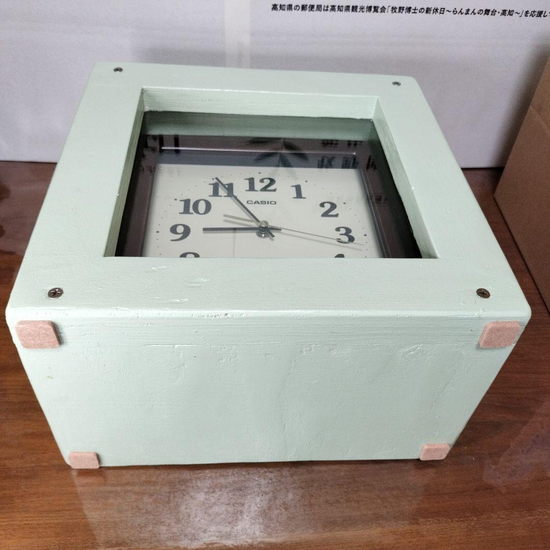置き方自由自在座れるキューブな電波時計「座クロック」カシオIQ‐890J使用