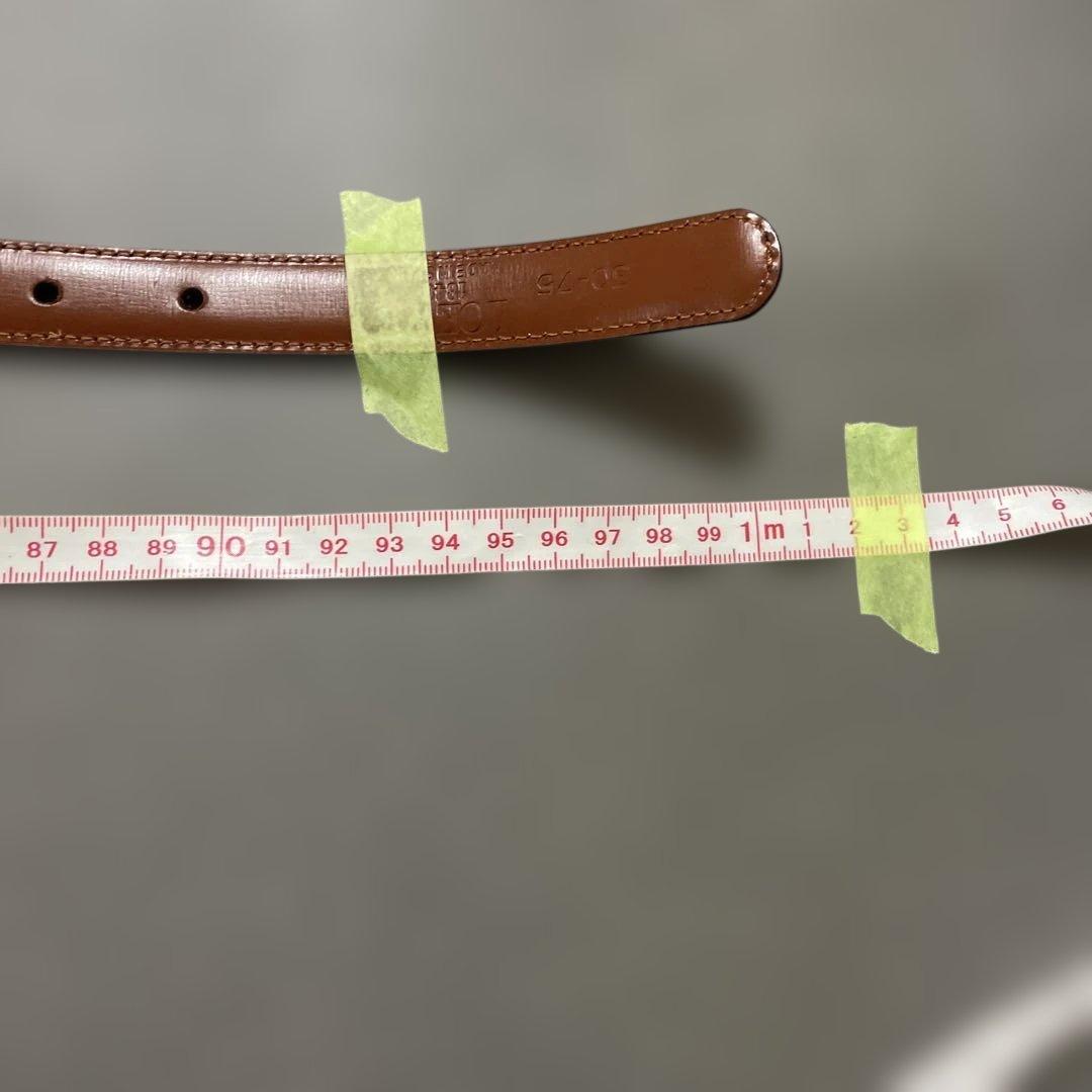 LOEWE ブラックレザーベルト 30-75