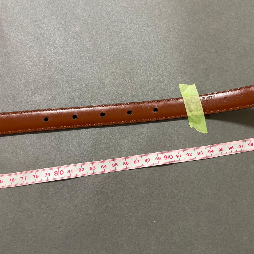 LOEWE ブラックレザーベルト 30-75