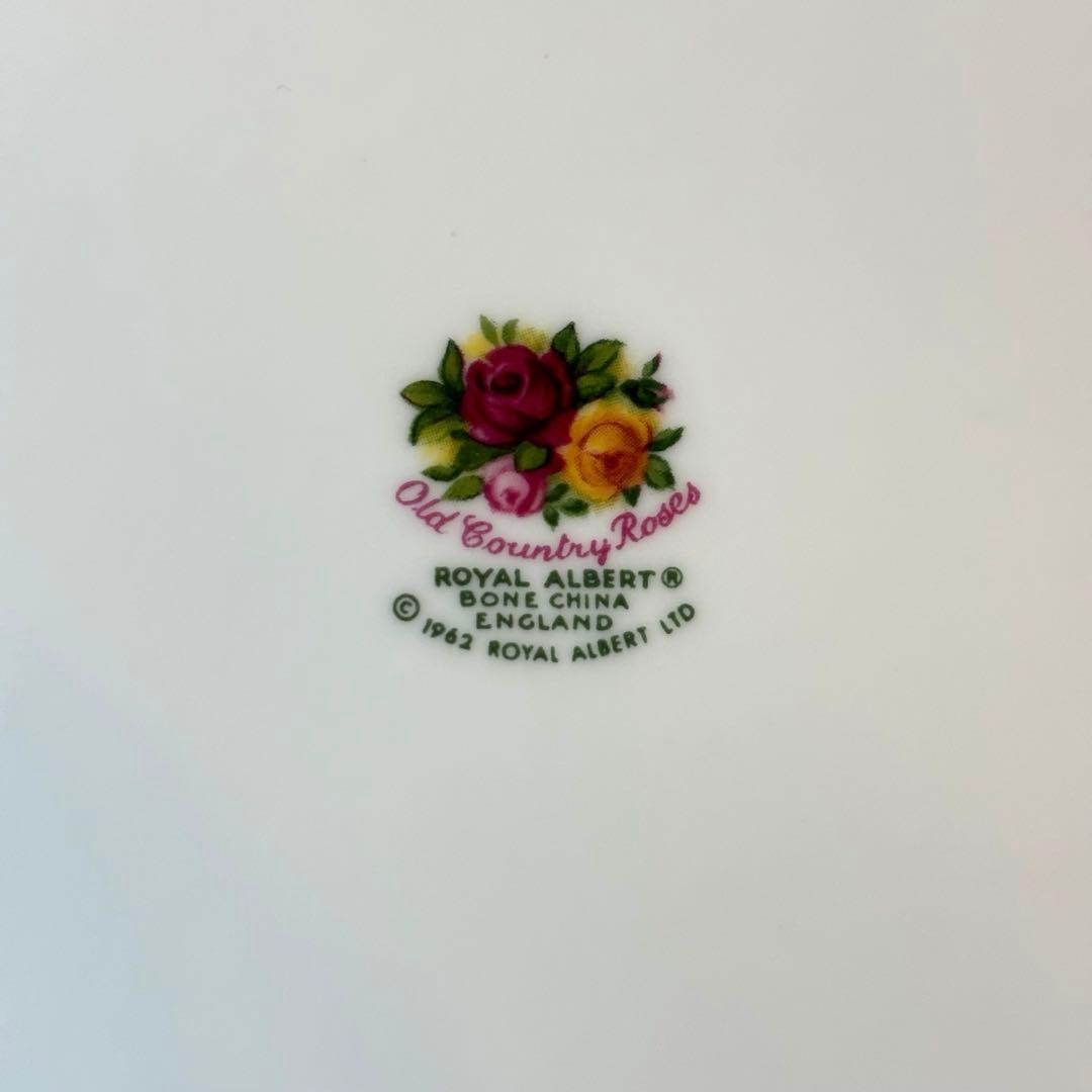 【未使用】　ロイヤルアルバート オールドカントリーローズ　大皿×4 中皿×4