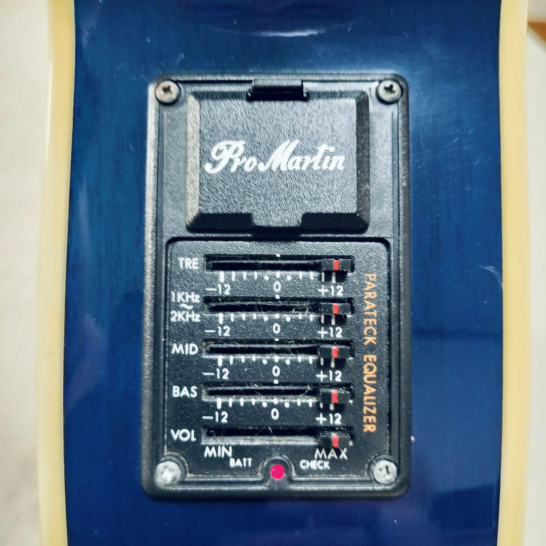 Pro Martin　custom　タイガーストライプ　エレアコ　ギター　虎杢