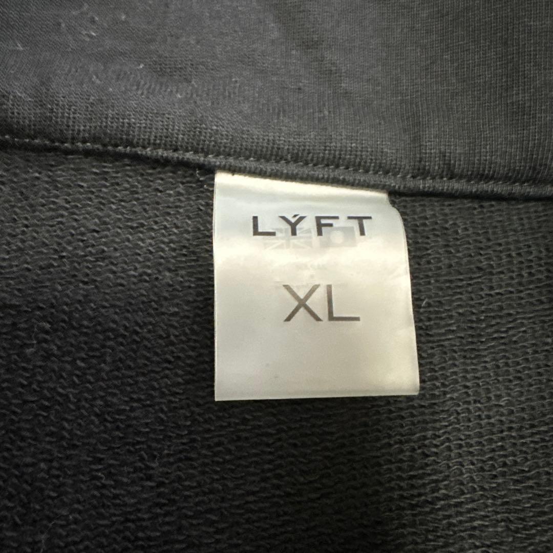 【美品】LYFT スタンドカラージップアップ ジャケット　ブラックXL