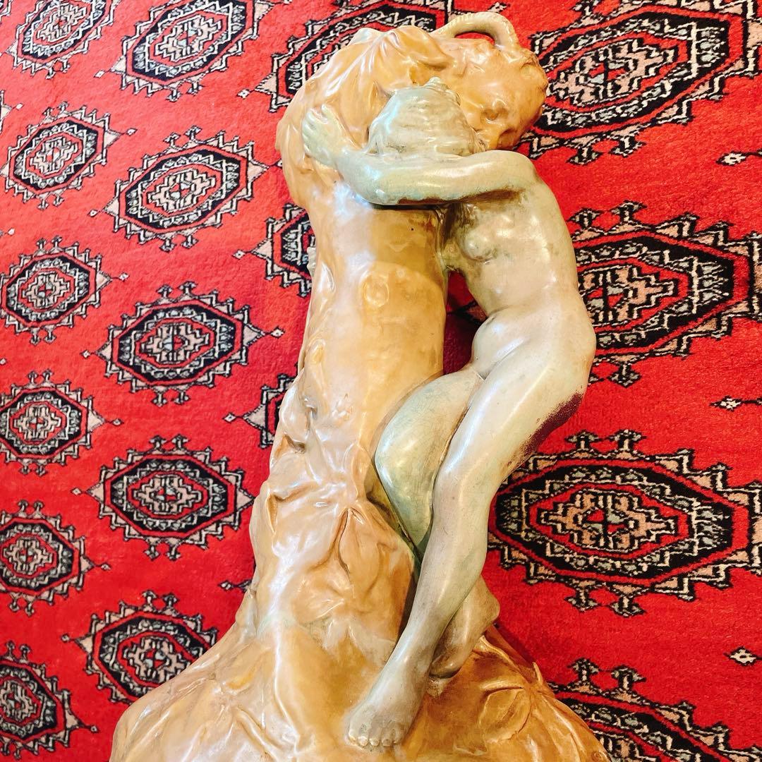 アーネスト・ブシエール　アール・ヌーヴォー　陶芸　美術品　芸術品　アンティーク