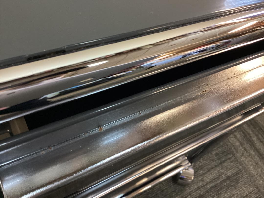 鍵付き　USMハラー　ロールボーイ　２段　デスクワゴン　アントラサイト　D