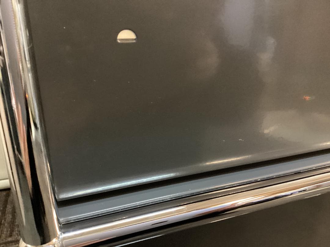 鍵付き　USMハラー　ロールボーイ　２段　デスクワゴン　アントラサイト　D