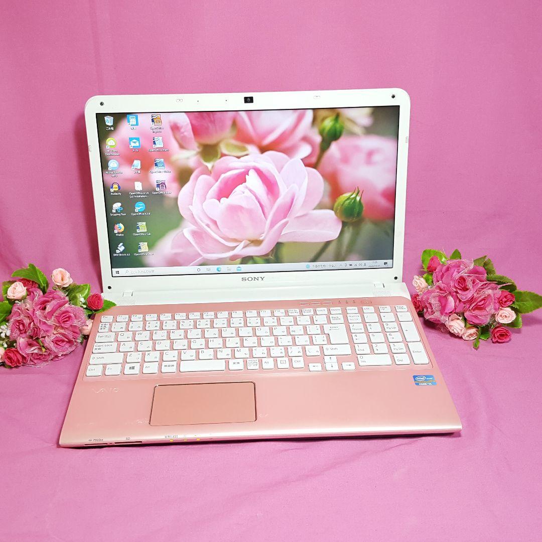 極上★ピンクバイオ★新WIN11★Corei7★新品SSD512G★メモリ8G★