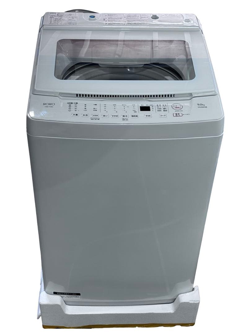 《展示品》ヤマダ RORO 洗濯機 9kg YWM-TV90L 2025年製