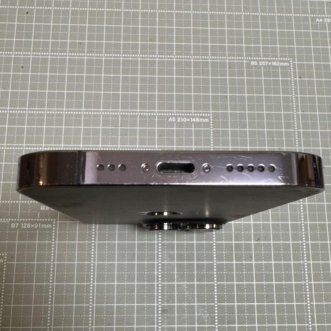 iPhone14 Pro 128GB ディープパープル 背面割れ