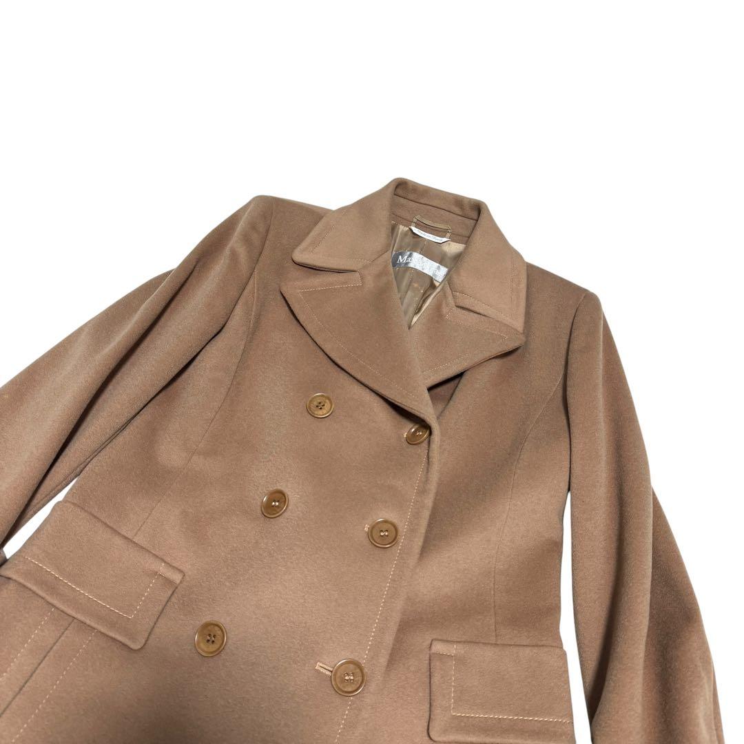 Max Maraマックマーラ　チェスターコート　ダブルブレスト　キャメル　ウール