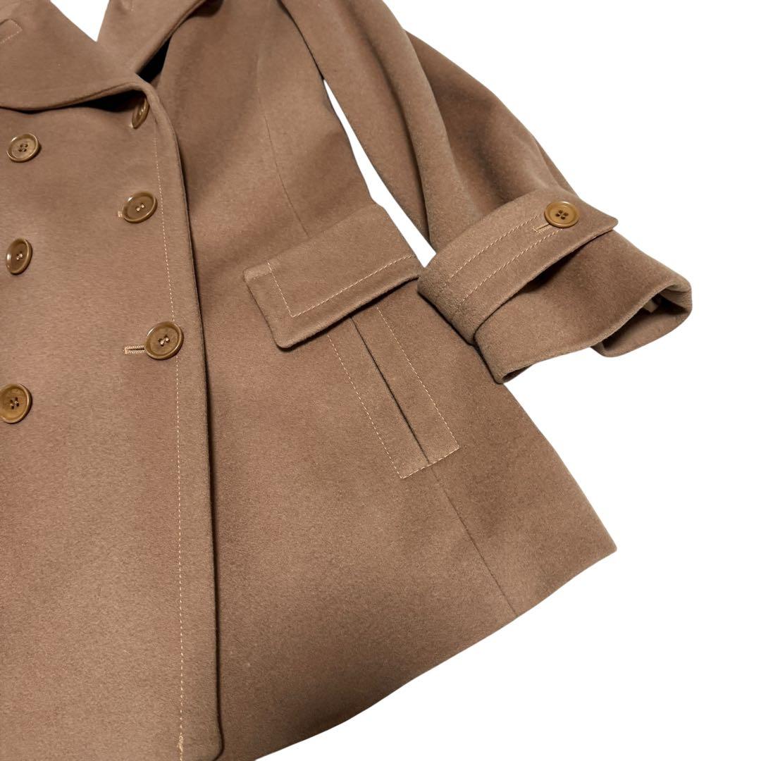 Max Maraマックマーラ　チェスターコート　ダブルブレスト　キャメル　ウール