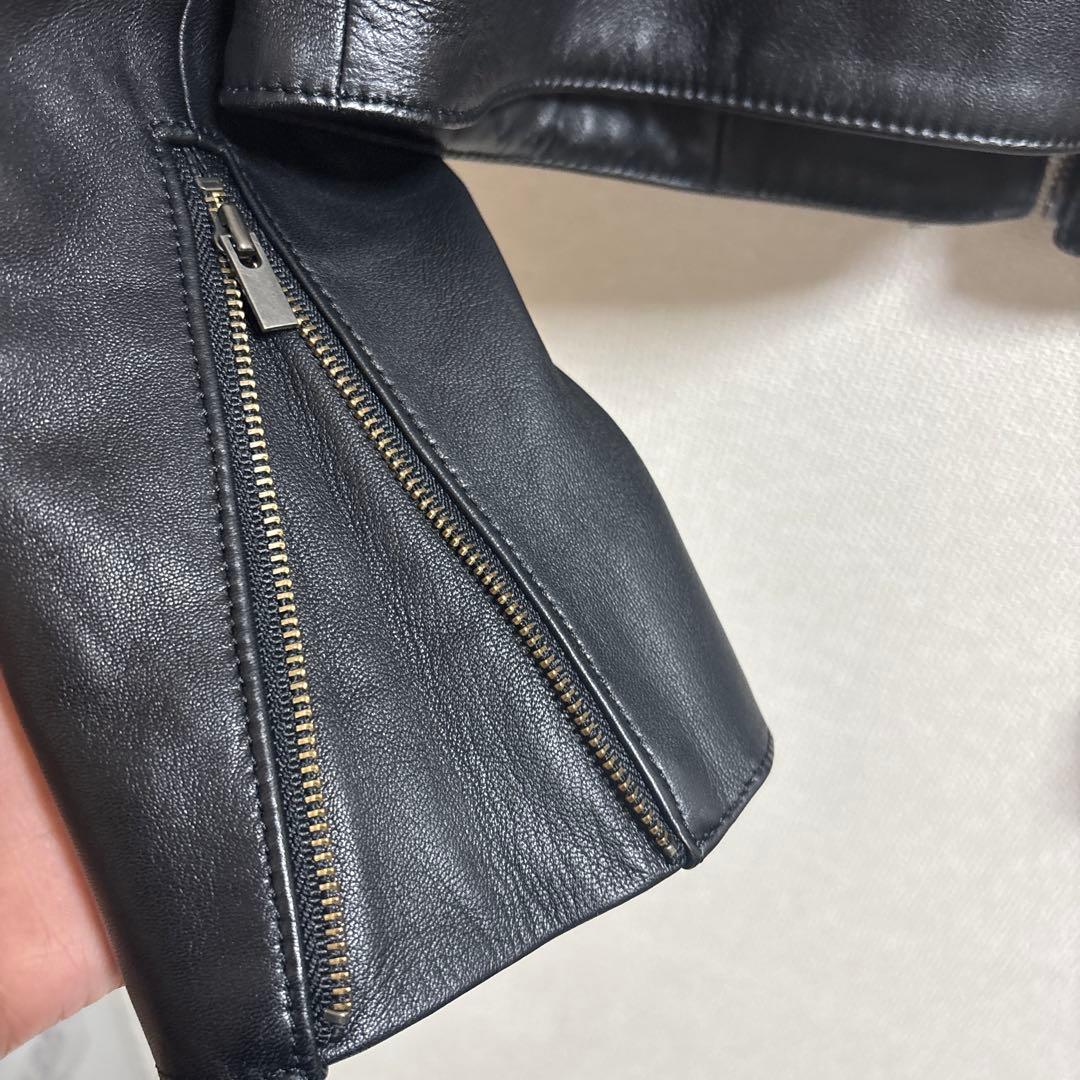 ジジ　セオリーリュクス　ライダース　レザージャケット　黒　ブラック　38号