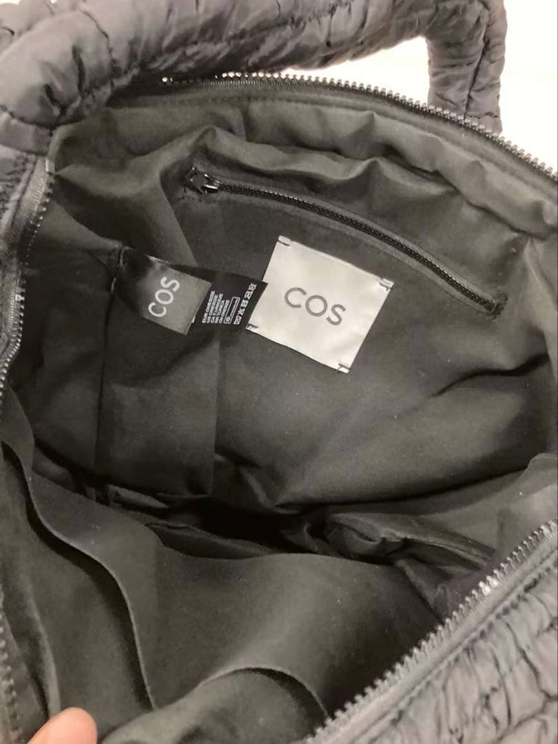 COSブラック キルティング ショルダーバッグ