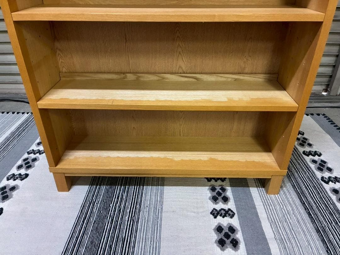 無印良品 オーク材薄型ラック・ワイド小・奥行22cm 廃盤品