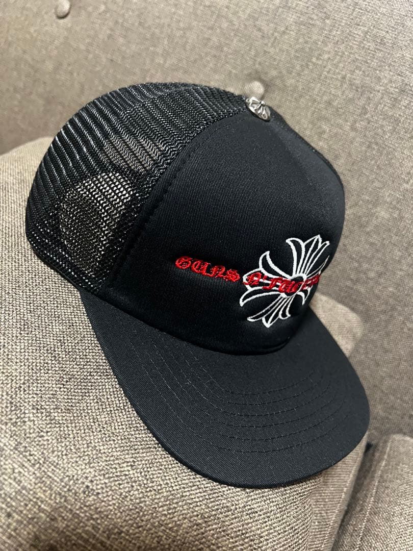 GUNS N' ROSES トラッカーキャップ黒 (CHROME HEARTS)