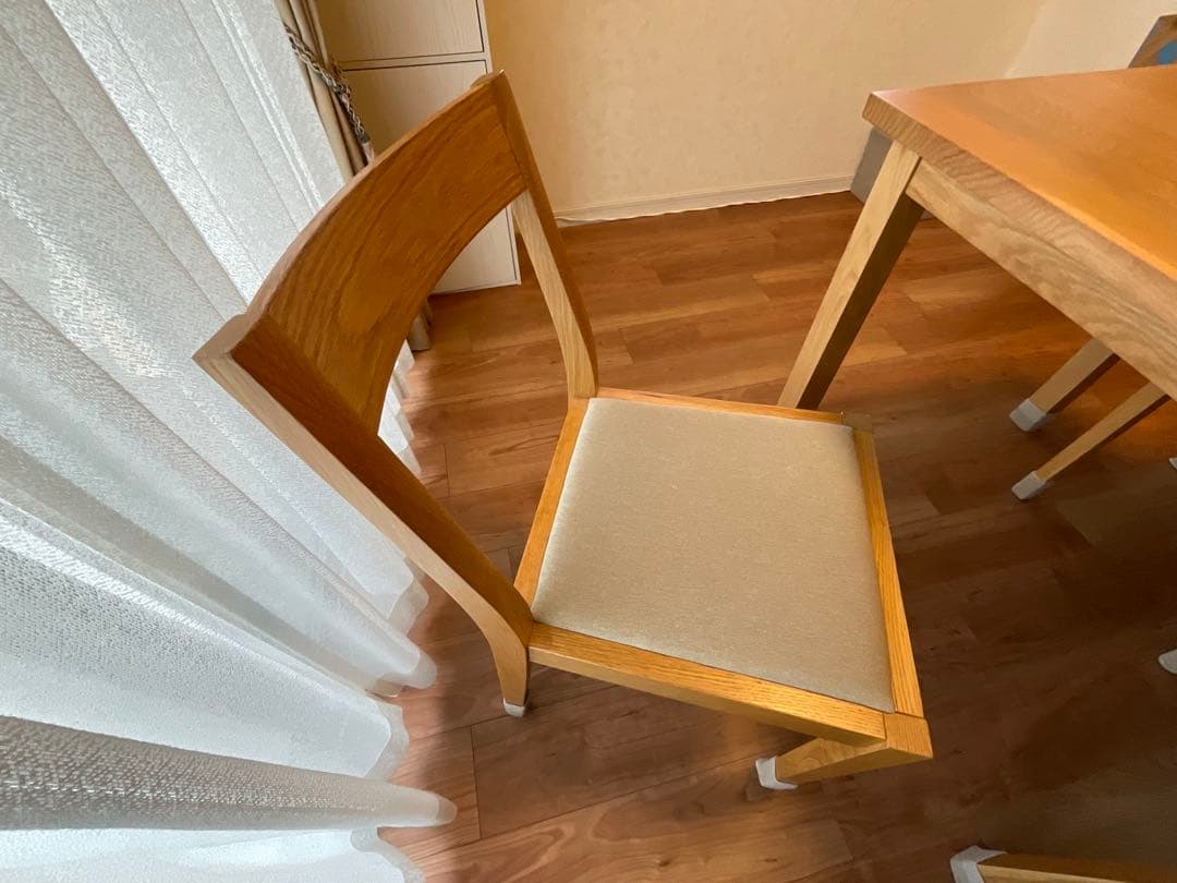 無印良品オーク材椅子2脚セット