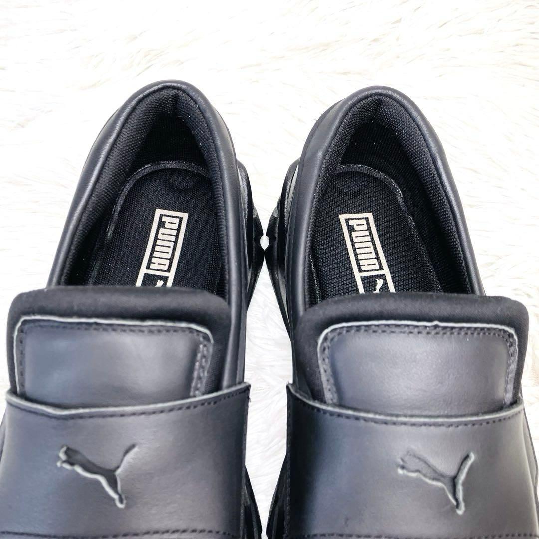 【ご試着のみ】PUMA24.5㌢LOAFYR WNS 厚 底　ローファー　黒