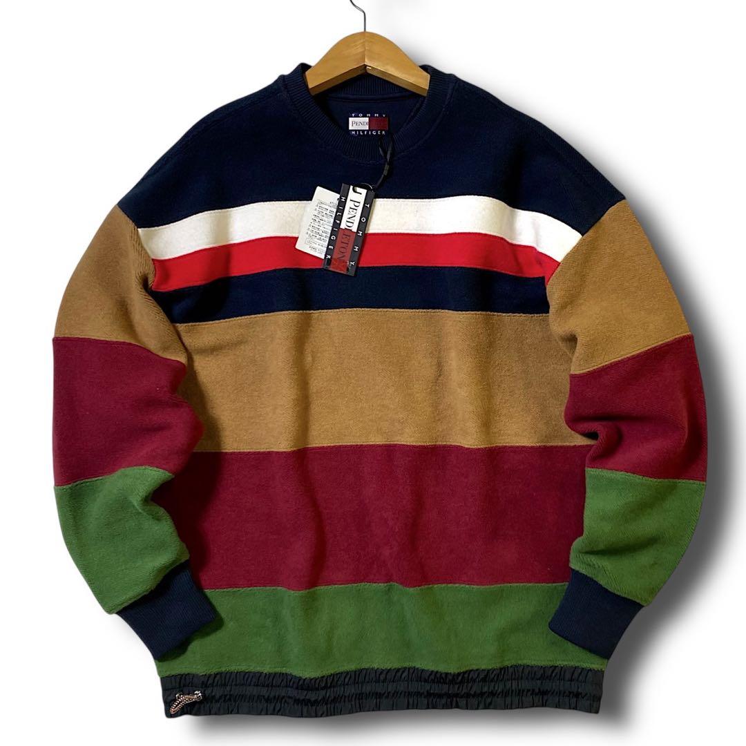 定価74800円 トミーヒルフィガー ペンドルトン ボーダー スウェット M