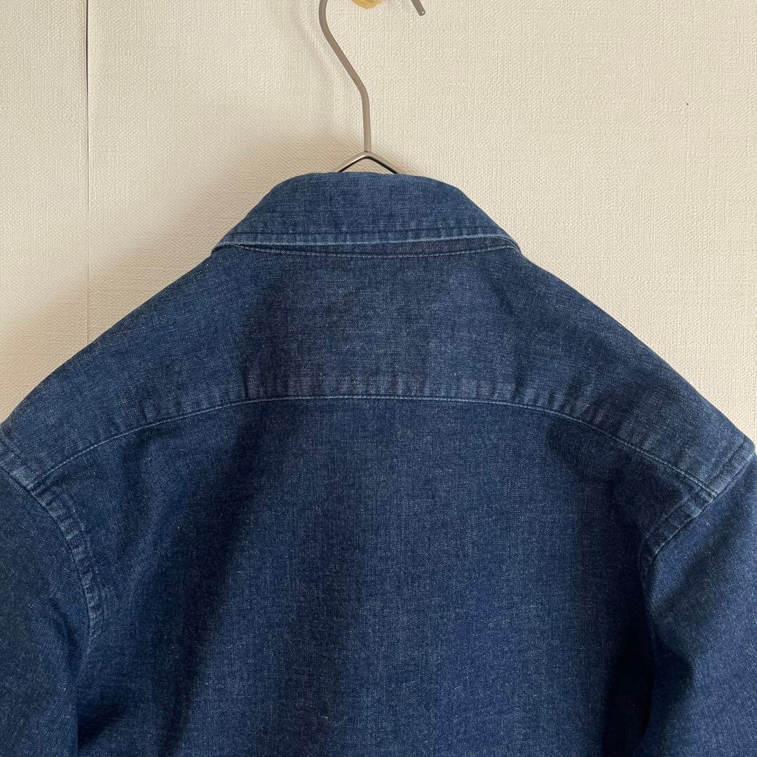 【超レア着用感少ない美品】ラルフローレンデニムシャツ160しっかりとした厚手生地