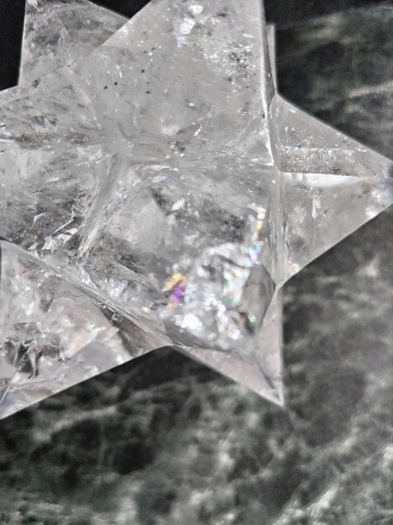 花*種様 レムリアン水晶アステロイド（最長幅9.5cm 、約389g）