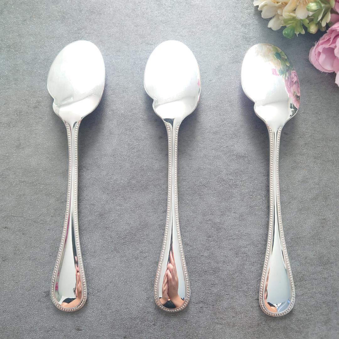 極希少 美品 クリストフル パール ソーススプーン 3点