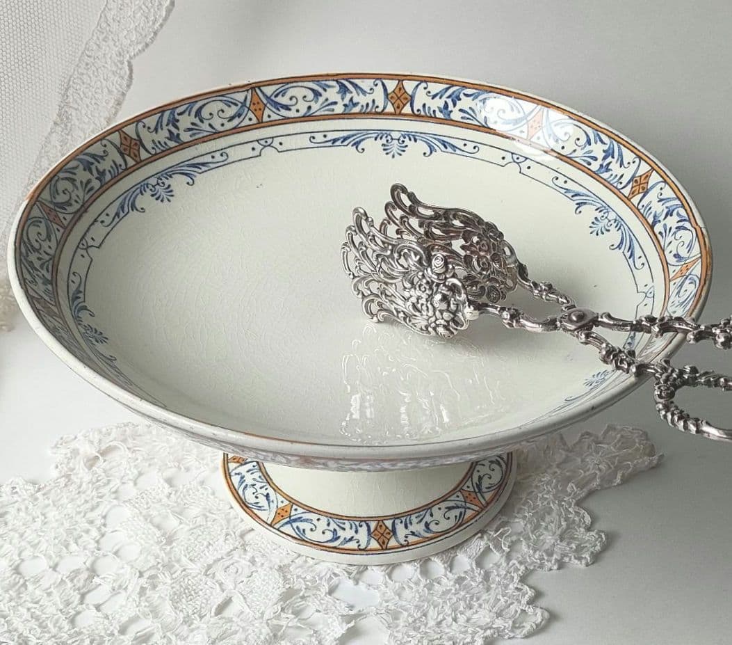 希少　美品　クレイユモントロー　コンポティエ　フランスアンティーク