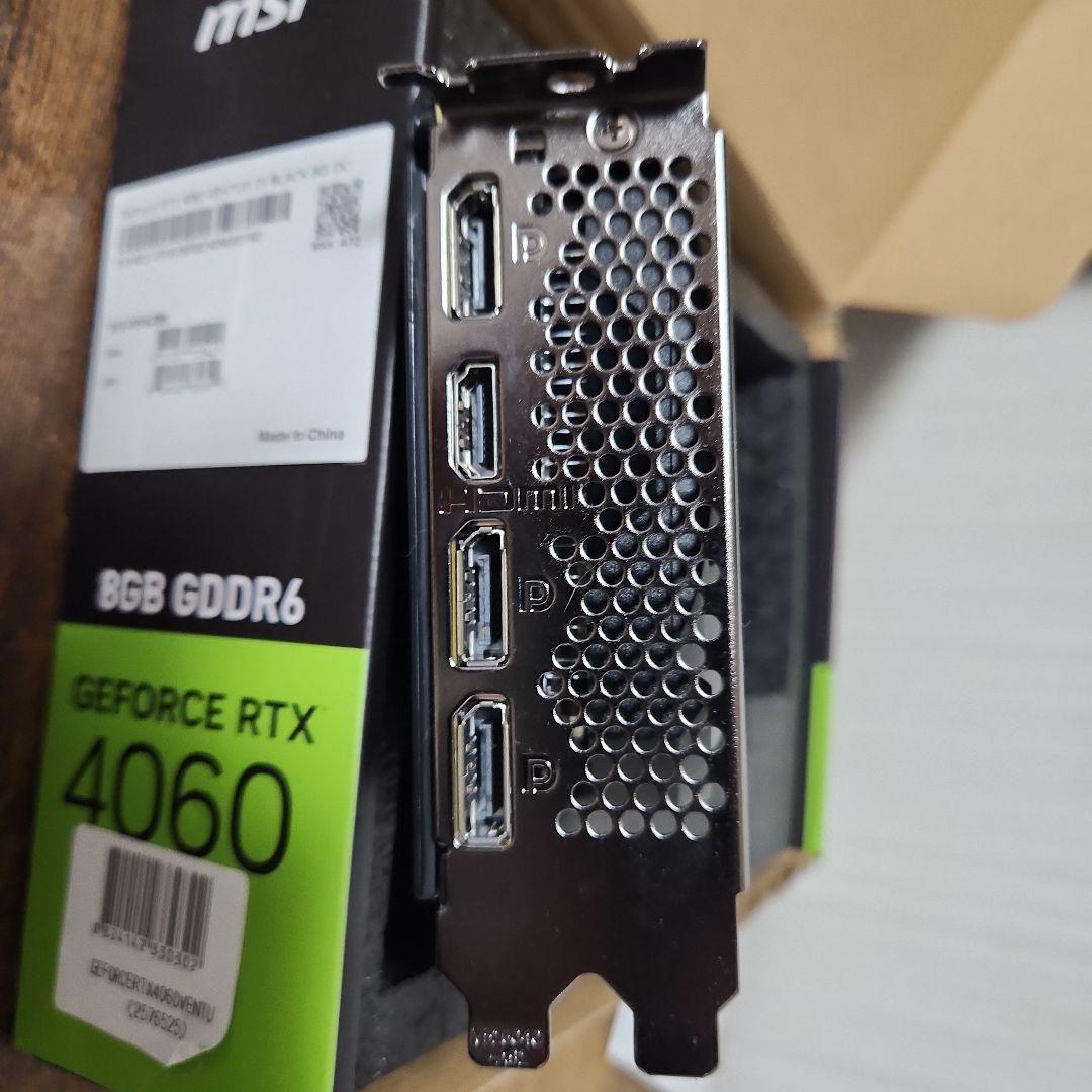 グラフィックボード・グラボ・ビデオカード MSI GeForce RTX 4060 8GB GDDR6
