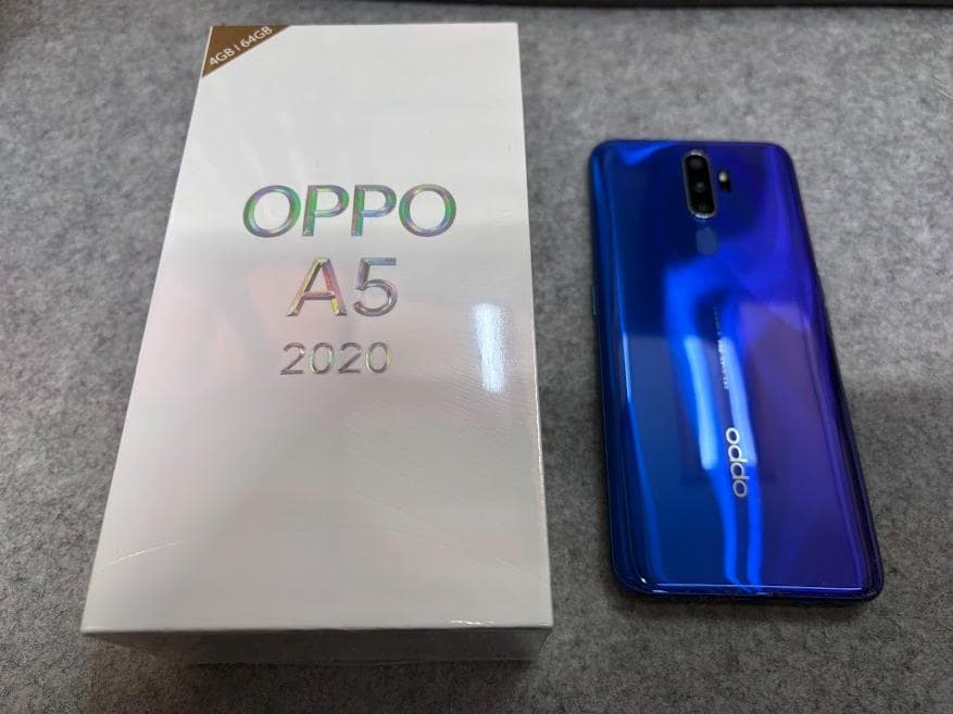 OPPO A5 2020 ブルー おまけ付き　楽天