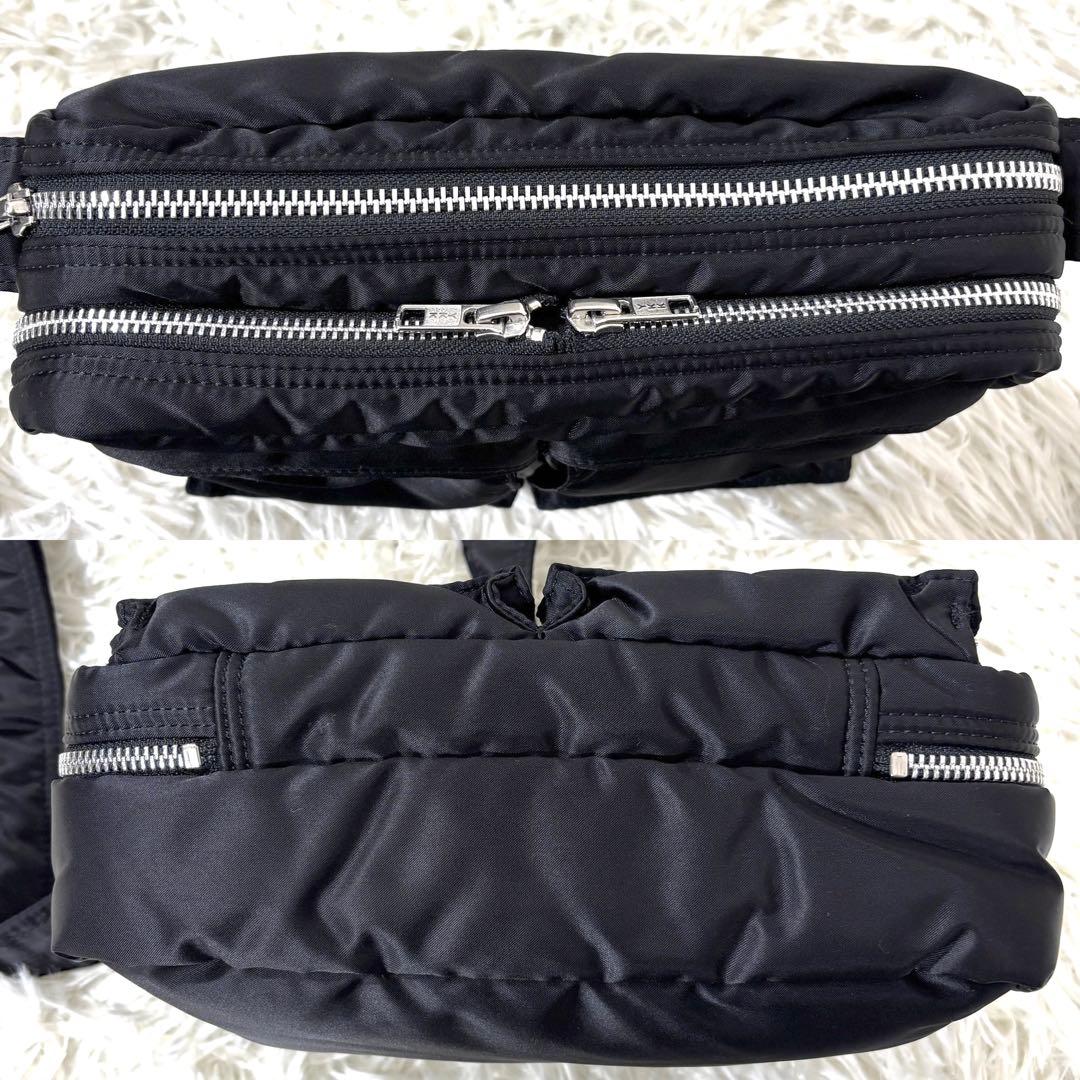 【美品】 PORTER ポーター タンカー ショルダーバッグ 2層 ブラック