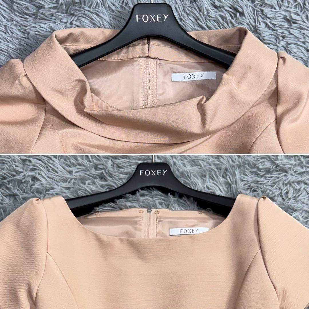 極美品✨15万 フォクシー ヴィンテージローズドレス ラウンドカラー 2way