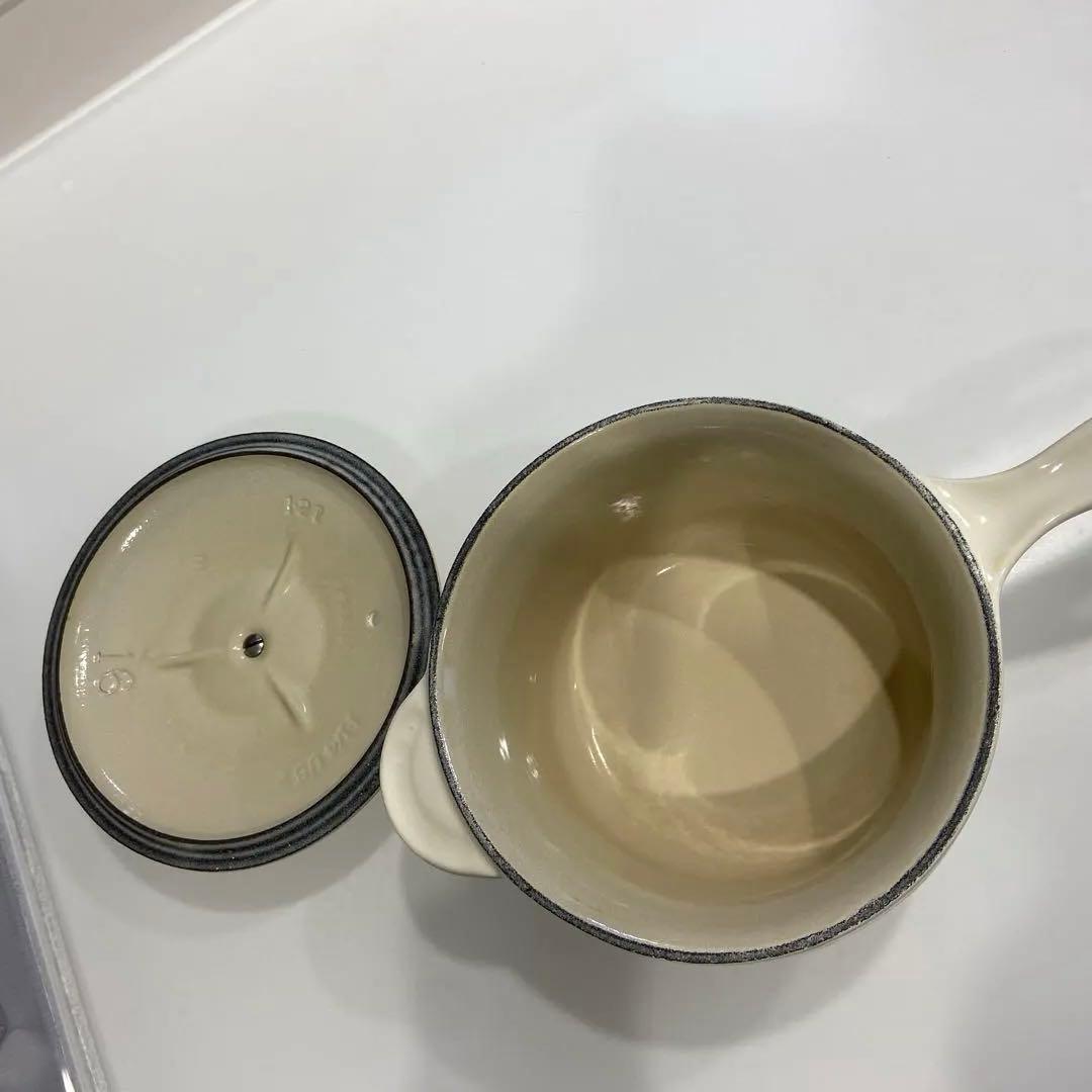 ル・クルーゼ ベージュ 鋳鉄 片手鍋