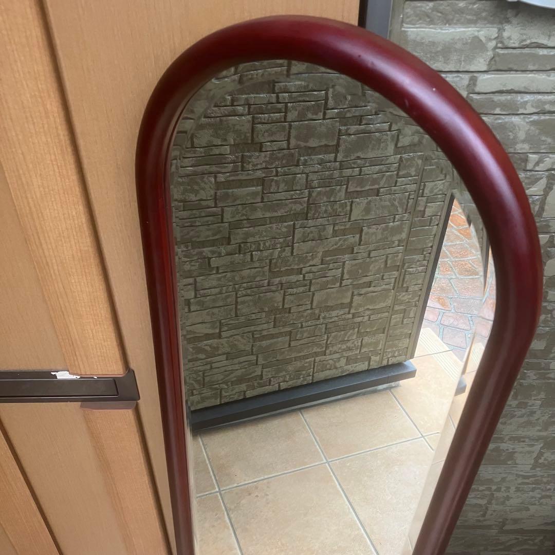 美品　塩川光明堂　スタンドミラー　全身鏡　姿見　ウォールミラー　ヨーロピアン