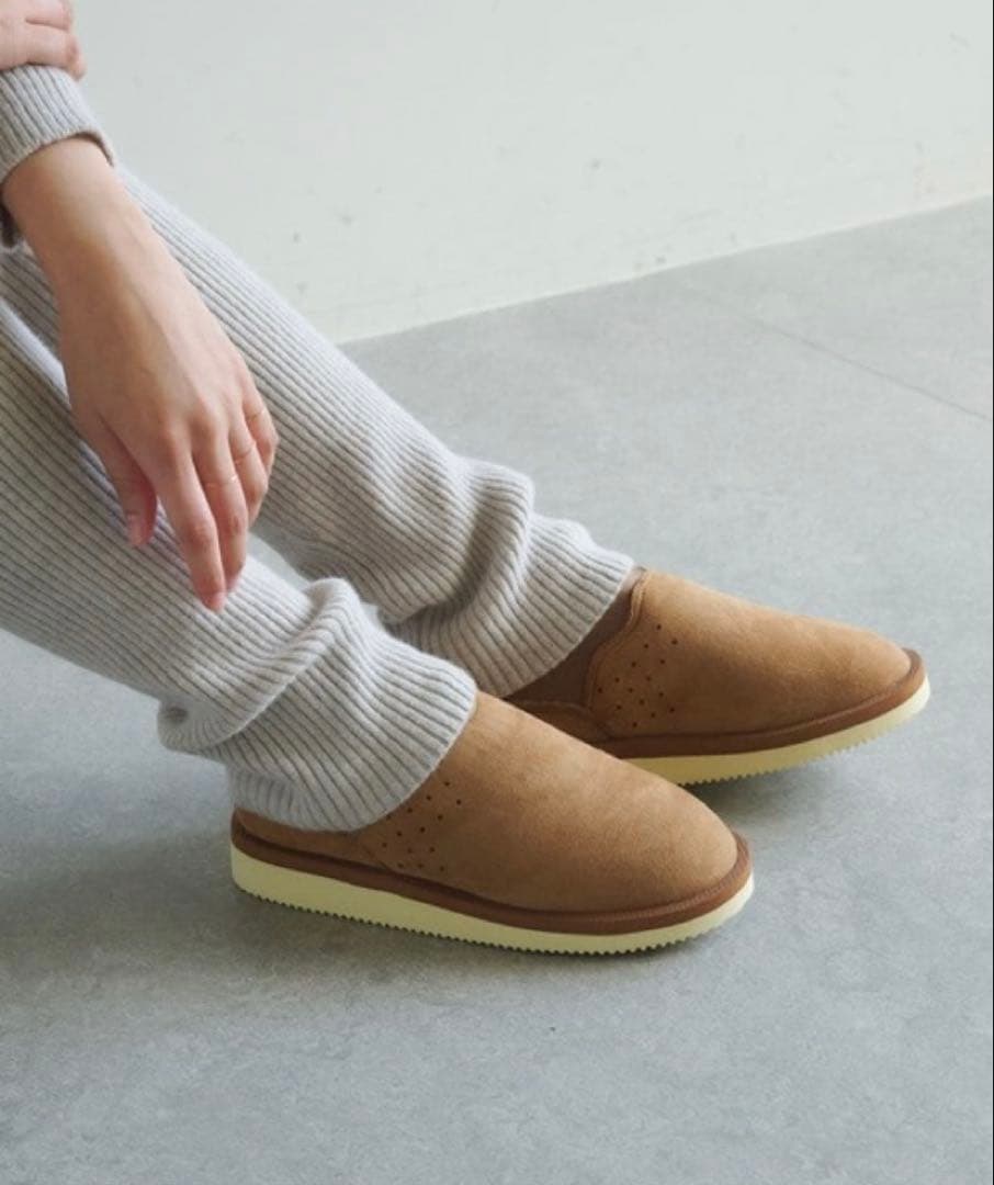 なおぼう様SUICOKEスイコック ムートン スリッポン サボ25cm