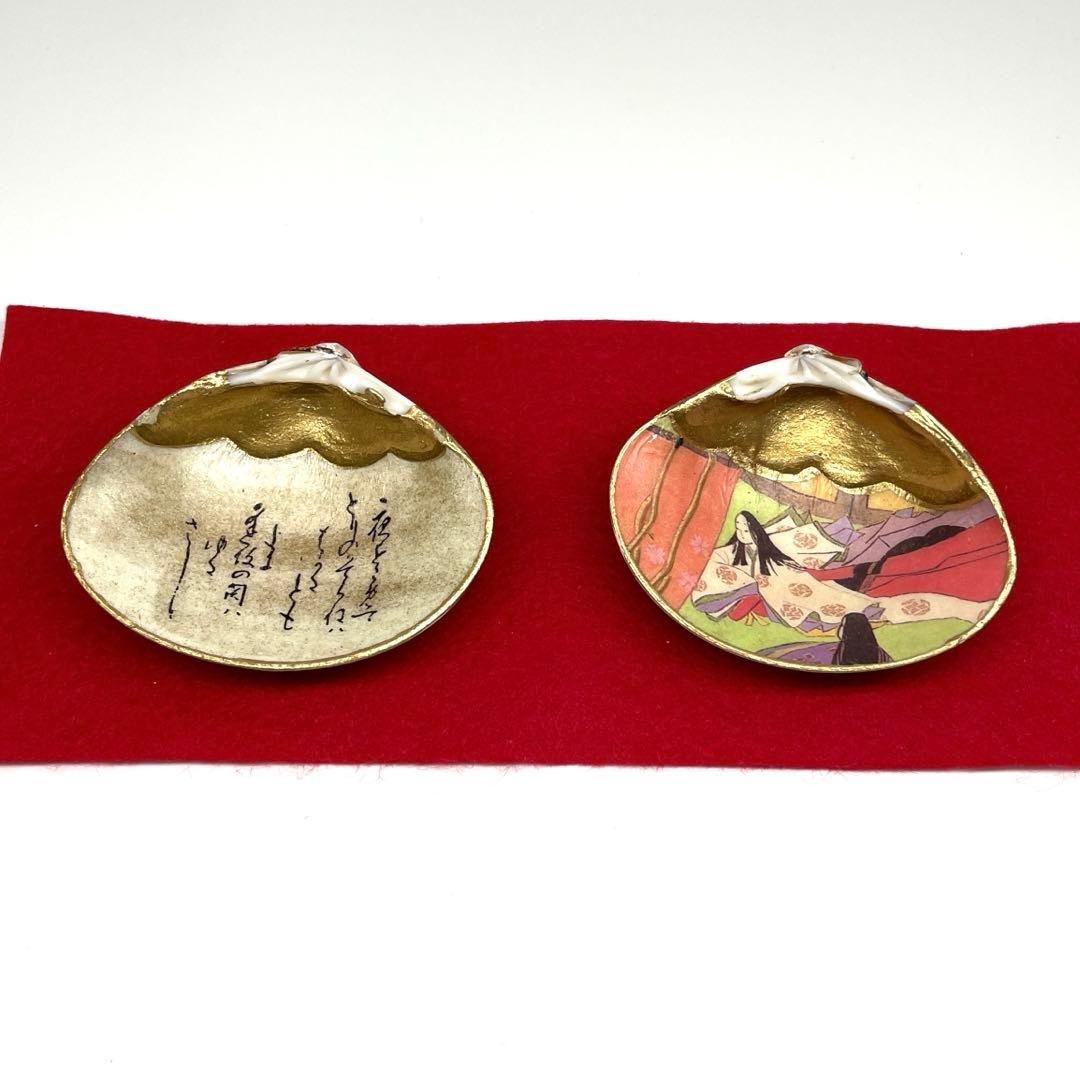 ひな祭り　桃の節句　雛道具　花柄びわ&お琴貝セット