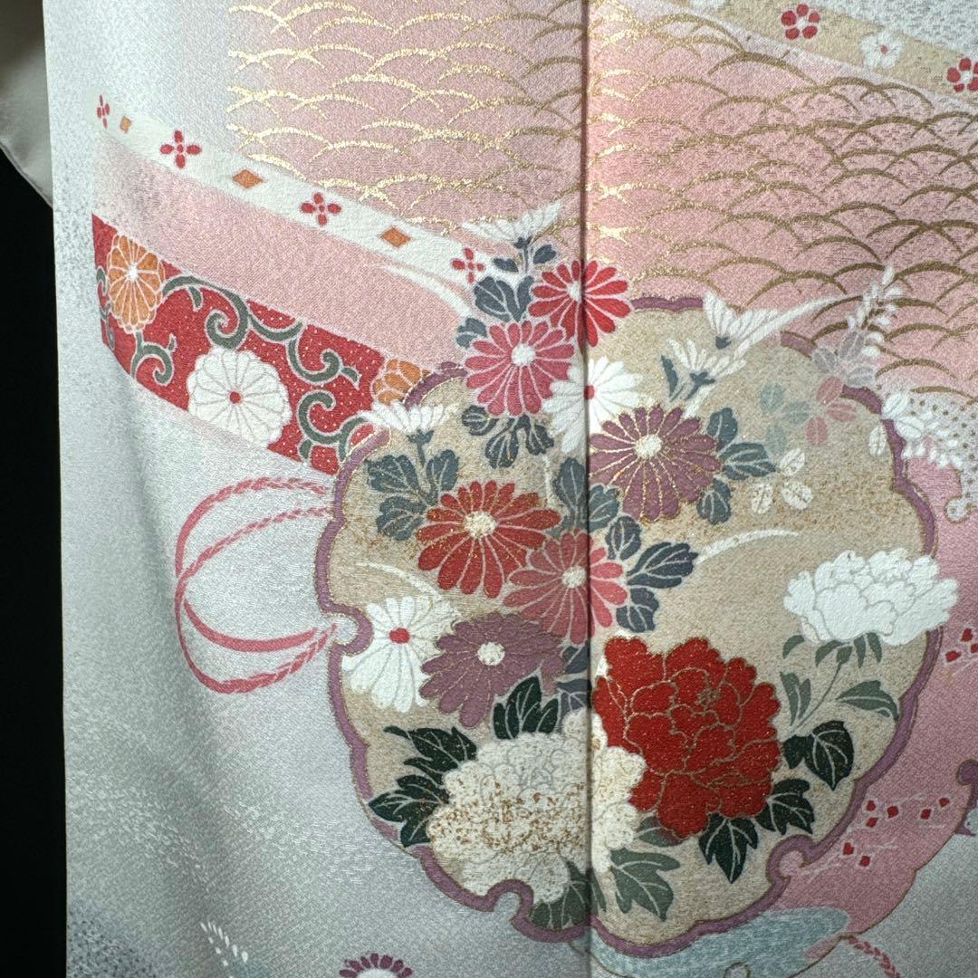 2597★格調上位　古典有職文様★訪問着セット★正絹長襦袢付き★6点セット★