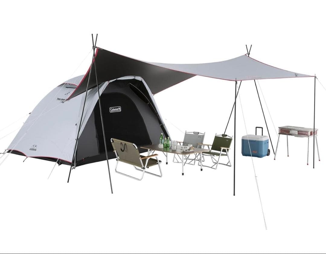 新古品ColemanツーリングドームLX + ヘキサタープMDX+基本4点セット